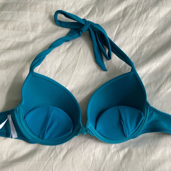 La Vie en Rose Teal Pushup Swim Top - Picture 2 of 2